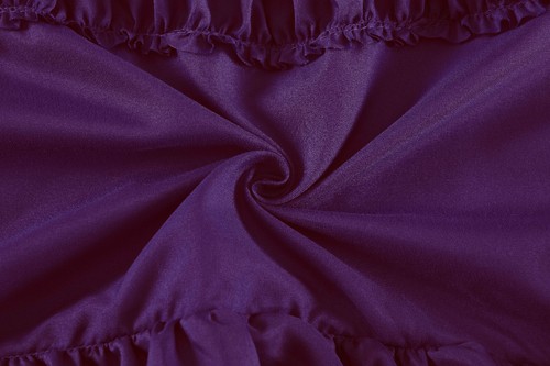 Ruffle Fabric Shower Curtain Assorted Color - Picture 13 of 60