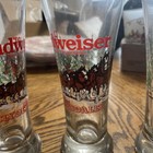 Vintage Budweiser Clydesdales Winter Scene Pilsner Beer Glasses 1989 - Set of 5 — photo 5