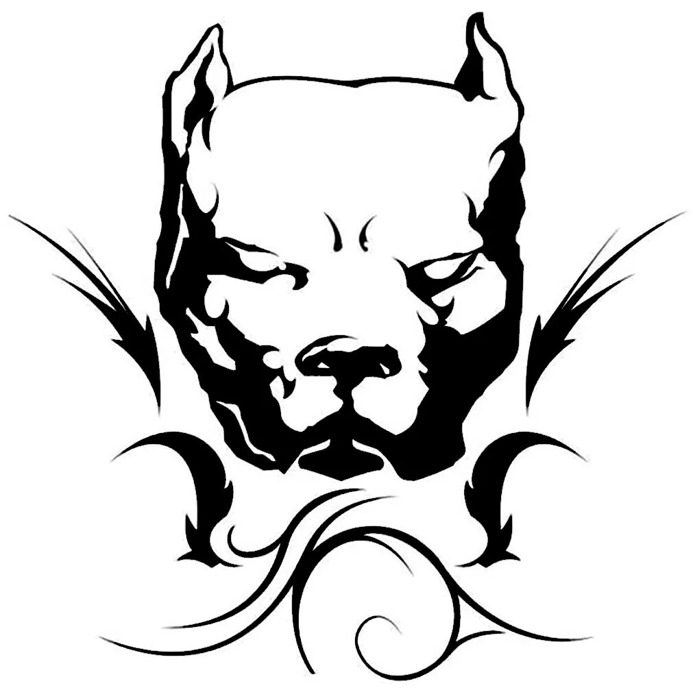 Pit Bull Pitbull Dog Decal Sticker for Car Window Mirror Tribal Tattoo Art  C1089 | eBay