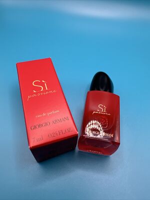 GIORGIO ARMANI SÍ PASSIONE Mini Sz 0.24 fl.oz / 7 ml Splash Dabber - New in Box