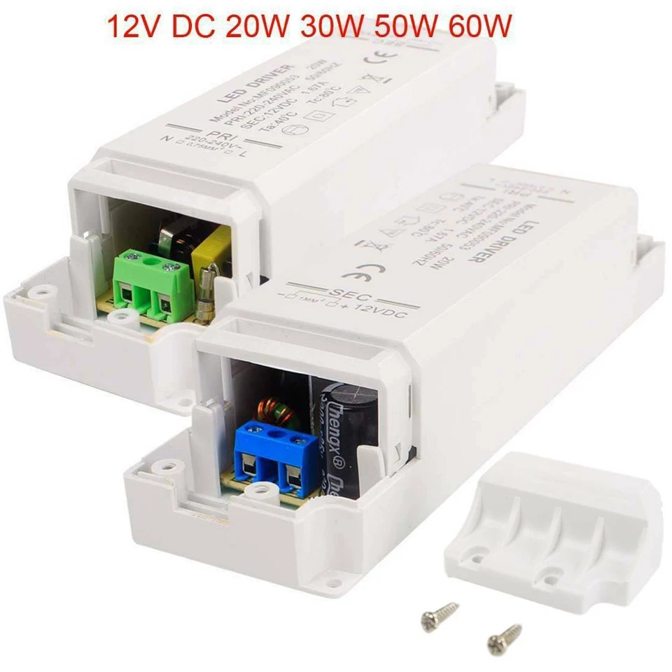LED Driver Trafo 12W 20W 30W 50W 60W Transformator Netzteil DC 12V Treiber Power - Bild 4 von 4