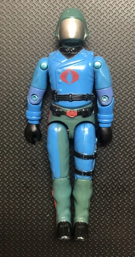 Cobra Commander 1983 nice visor & logo original vintage GI Joe ARAH Hasbro Enemy