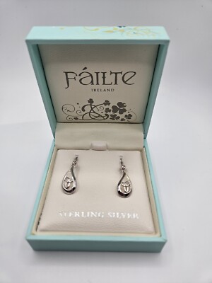 Solvar Sterling Silver Celtic Knot Ireland Earings