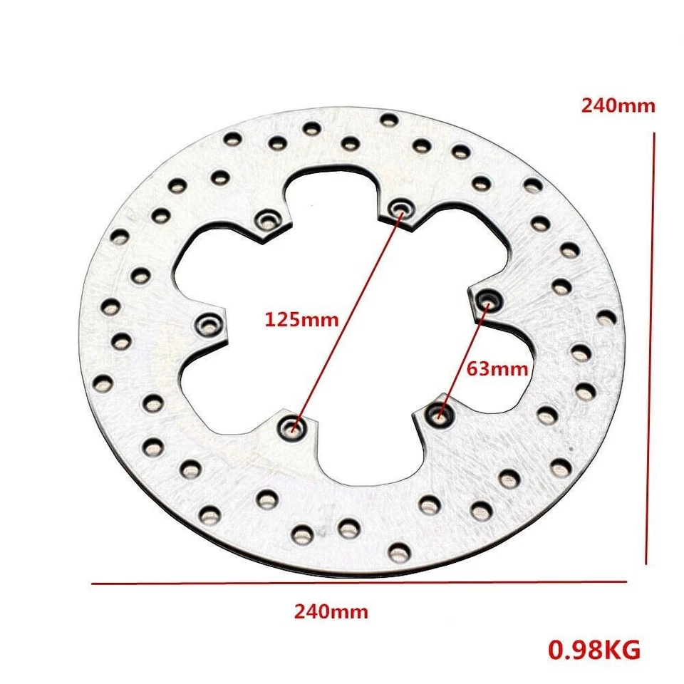 Discos de freno traseros de acero inoxidable para BMW F650 CS/GS/ST/Funduro G650 GS/Xmoto/Xcountry Foto 4 de 4