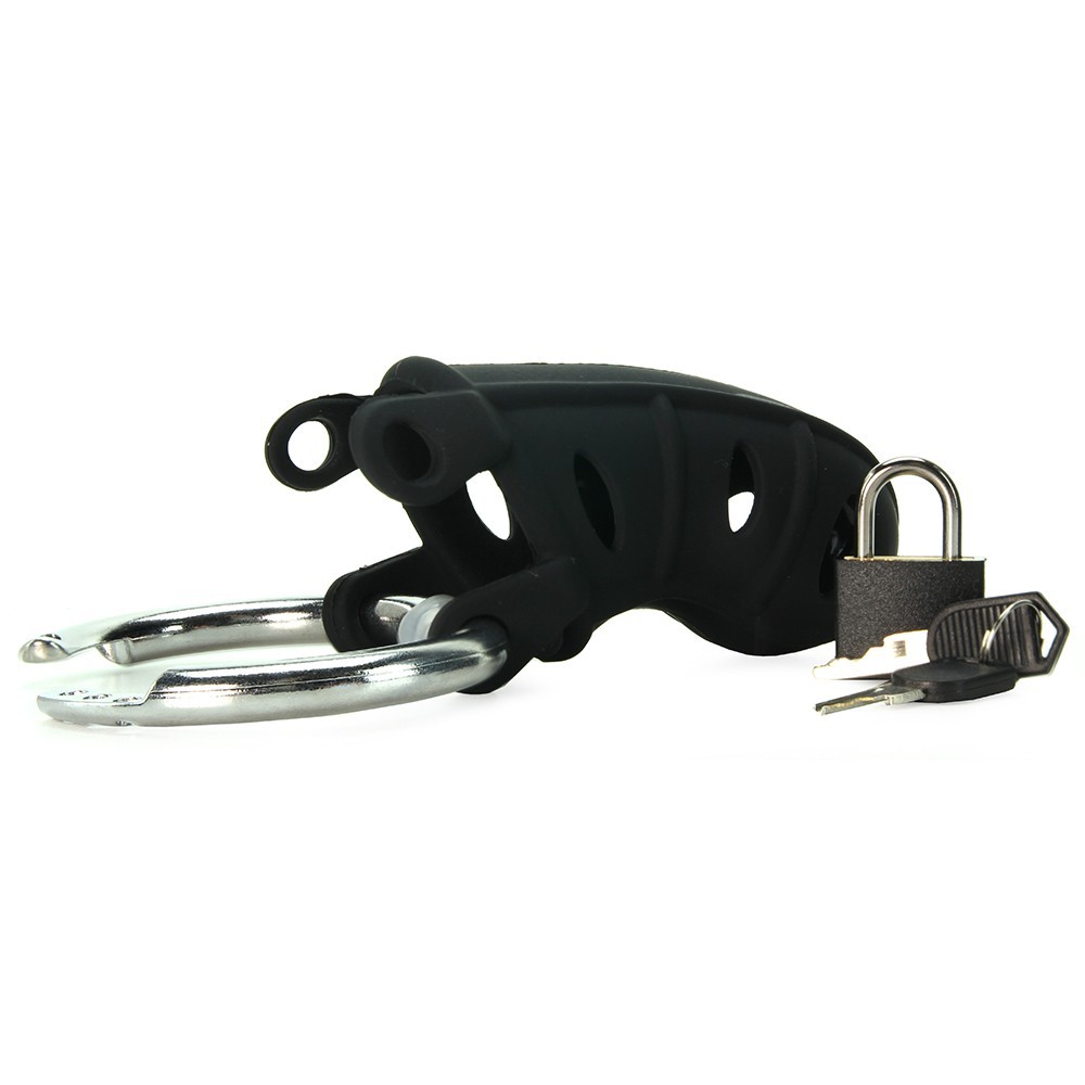 Fantasy C-Ringz Hardcore Cock Blocker Male Chastity Silicone Penis Cage