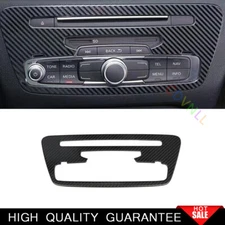 Fit For Audi Q3 2013-2018 Steel Carbon Fiber Console Volume Switch Button Panel