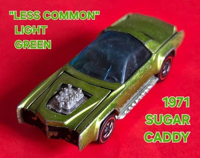 Hot Wheels Redlines EXC+/NM  1971 Sugar Caddy ''LESS COMMON'' Light Green BEAUTY