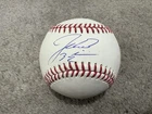 MILWAUKEE BREWERS JACOB MISIOROWSKI SIGNED RAWLINGS ROMLB BASEBALL PROVA COA