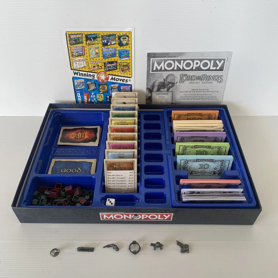 Monopoly Lord Of The Rings Trilogy Edition - VGC - Free Postage - Image 4 of 4