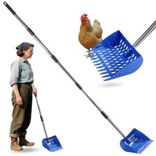 2025 Design 2 in 1 Chicken Poop Scooper   Adjustable 26  to 68  Stainless Ste...