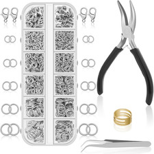 1200PCS Jump Rings for Jewelry Making Kit, Jump Rings and Necklace