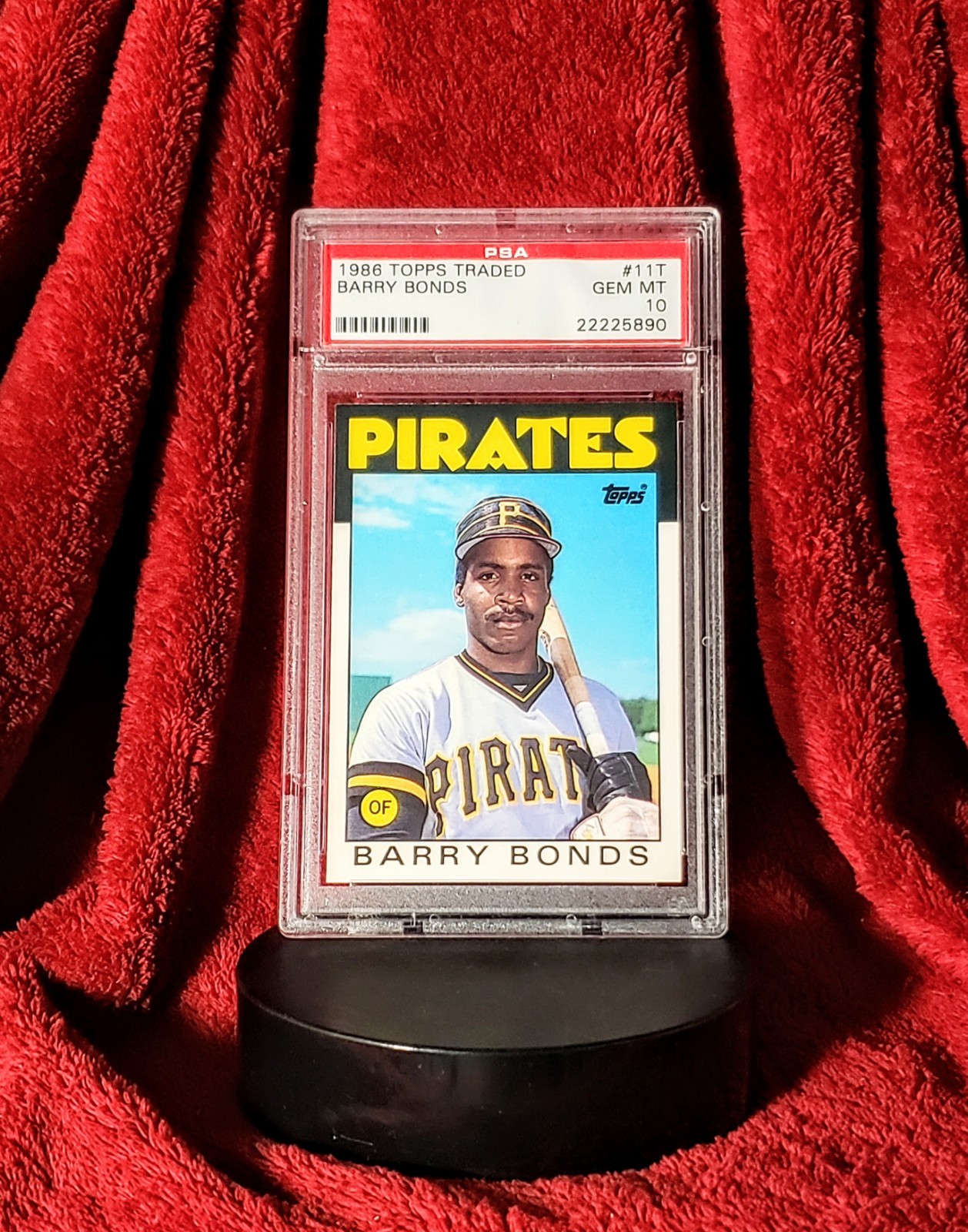 BARRY BONDS 1986 TOPPS TRADED ROOKIE #11T PITTSBURG PIRATES RC PSA 10 🔥 SHARP
