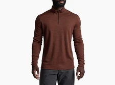 Kuhl Men's Invigoratr 1/4 Zip In The Color Rustic Brick - New with original Tags