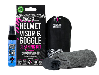 MUC-OFF USA Visor, Lens & Goggle Cleaning Kit 20802   Biodegradable & Safe