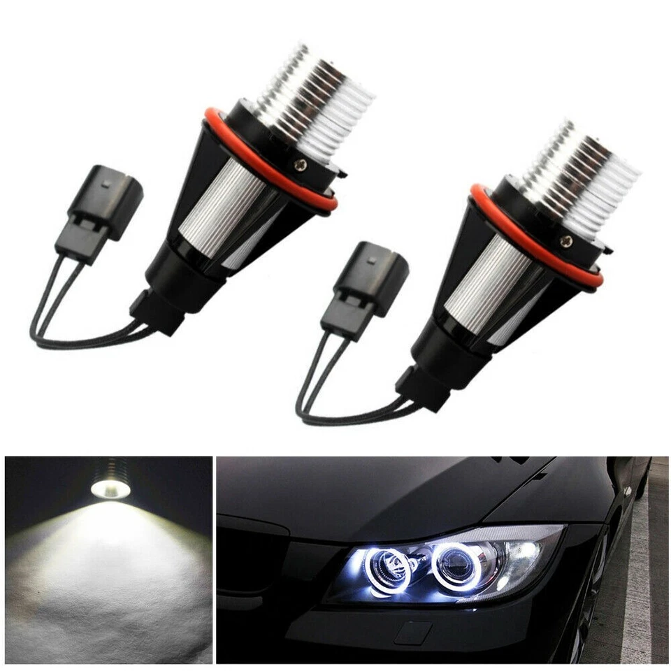 Angel Eyes LED Bulbs White X3 X5 10W E39 E60 E63 E65 For Marker Light - Image 2 of 4