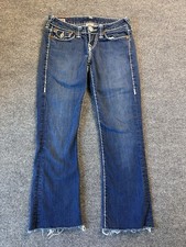 Y2K True Religion Brand Jeans Womens 26 Skinny Low Rise Dark Wash Made in USA
