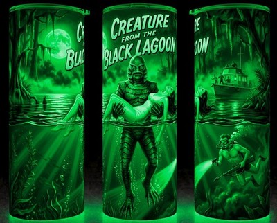 Glow in the Dark Creature from the Black Lagoon Horror Cup Mug Tumbler 20oz