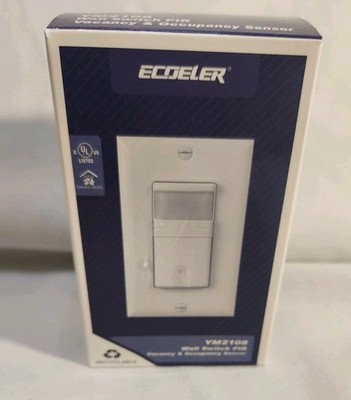 ECOELER Motion Sensor Light Switch, No Neutral Wire, Indoor in-Wall 4 PACK 