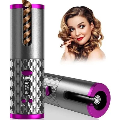 Automatic Curling Iron, Cordless Auto Hair Curler, 6 Temp , Wireless