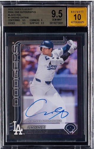 Shohei Ohtani [Flagship Real One Autograph] #1 2025 Topps card