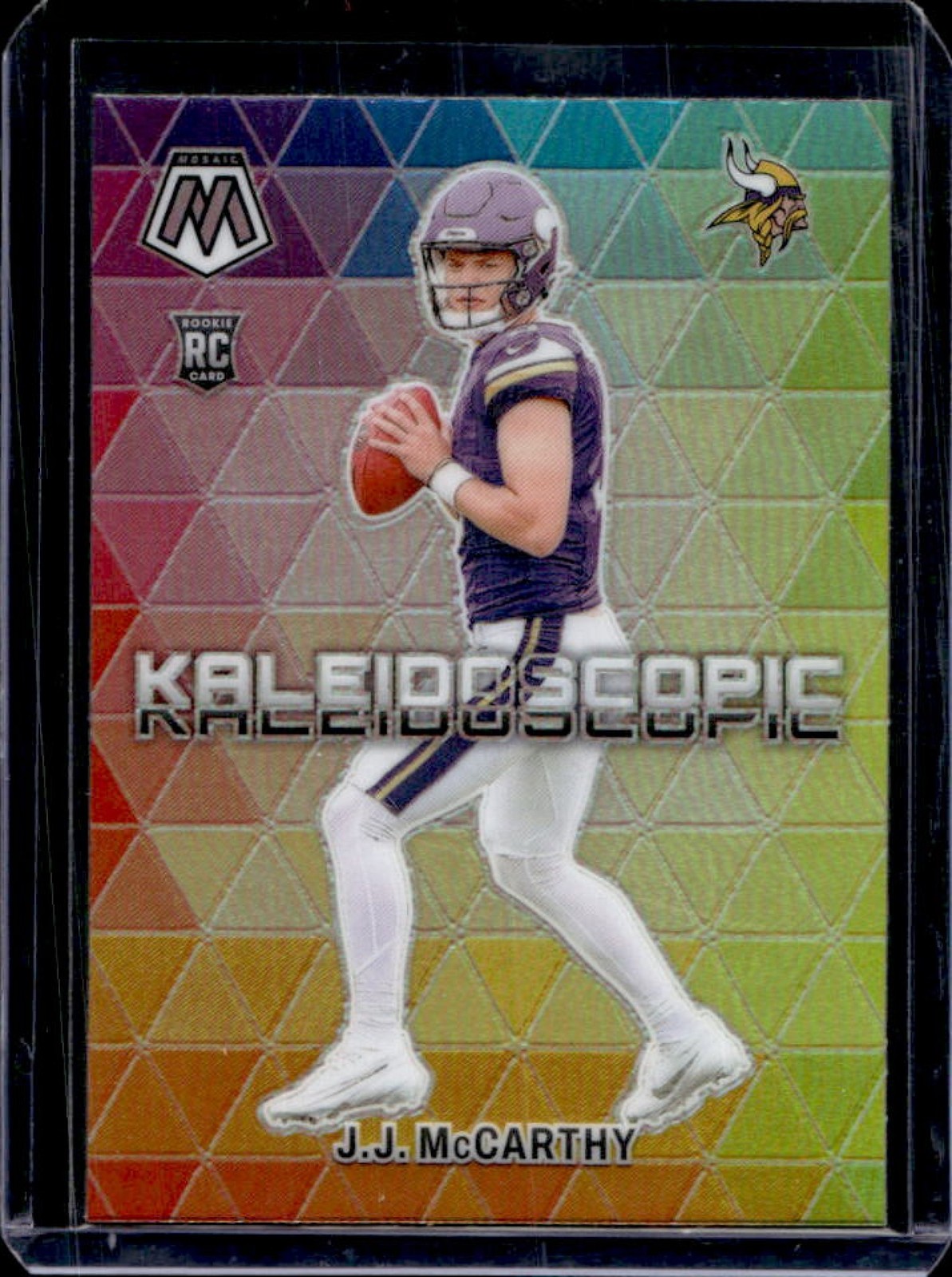 2024 Mosaic J.J. McCarthy Kaleidoscopic SP Rookie RC #17 Vikings