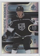 2022 Upper Deck SP Game Used Authentic Rookies /92 Brandt Clarke #196 Rookie RC