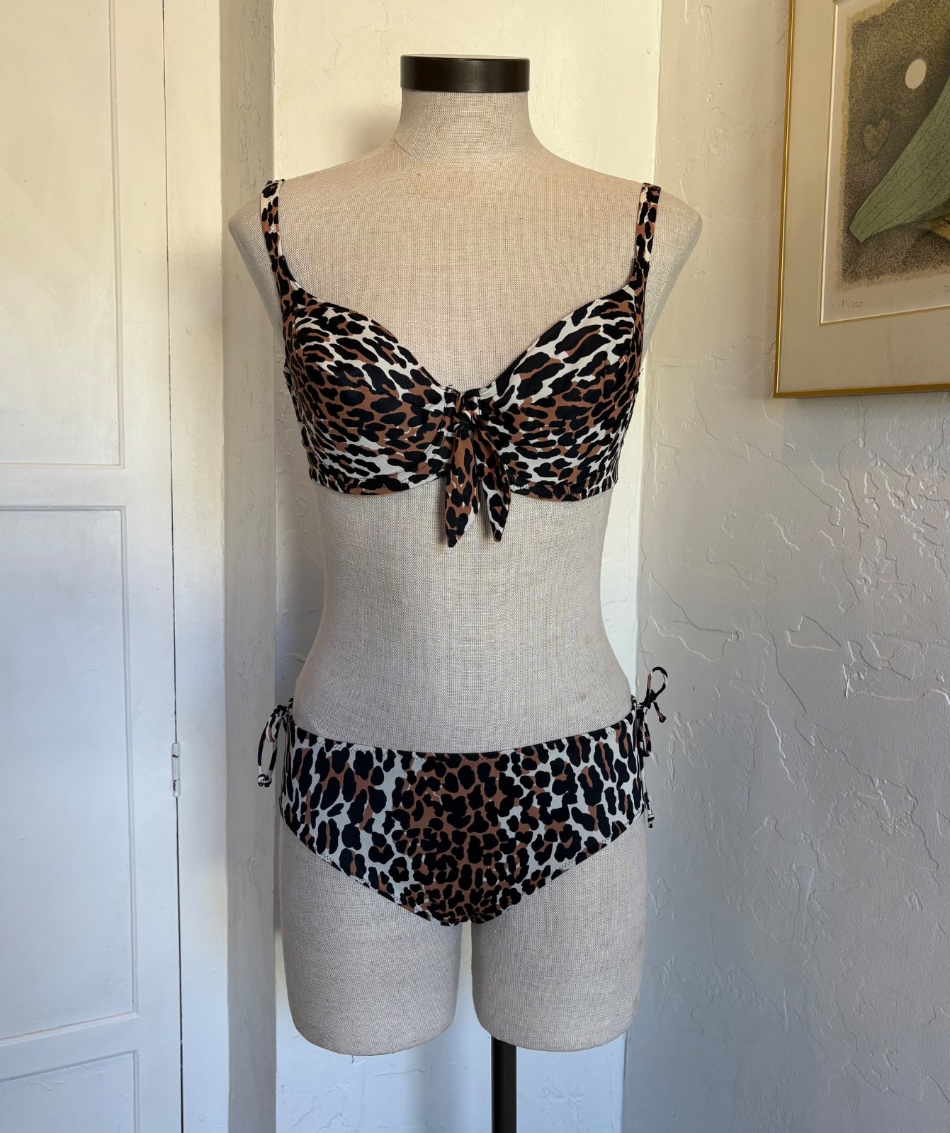 Vtg 60s Vanity Fair Leopard Bikini Swimsuit - image 3