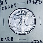 1942 D LIBERTY WALKING SILVER HALF DOLLAR HI GRADE U.S. MINT RARE COIN 2729 — photo 1