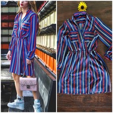 Express Stripe Front Pocket Dress Size S