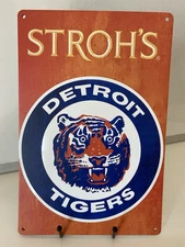 Detroit Tigers - Stroh’s Beer Sign - Retro Brewing Ad - Tarik Skubal - Pabst PBR