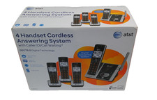 AT T CL82313 4 Handset Cordless Answering System with Caller ID/Call Waiting-NIB