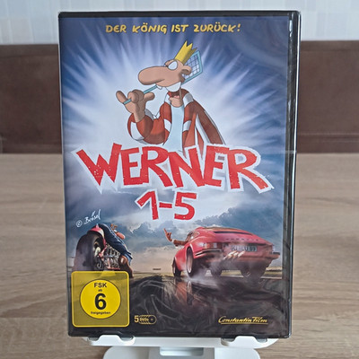 Werner 1-5 DVD Box Set FSK 6 DE Dolby   Neu!