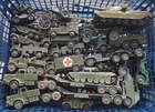 ORIGINAL VINTAGE DIECAST TOY MILITARY VEHICLE JOB LOT DINKY CORGI & BRITAINS