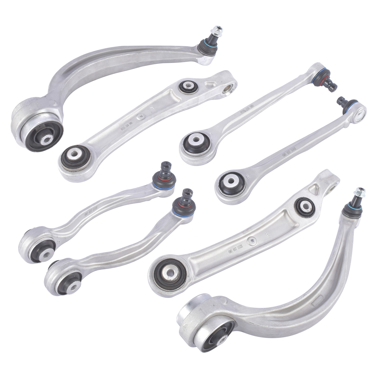 8x Front LH RH Control Arms & Ball Joint Assembly For Audi Q7 2017 2018 2019