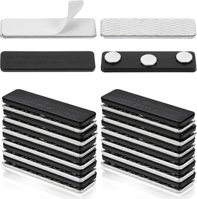 12 Pairs Magnetic Curtain Weights Clips Adhesive Blackout & Badge Holders