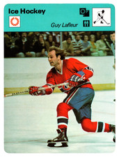 1978 Ice Hockey Guy Lafleur Trading Card Montreal Canadiens Vintage VG NHL