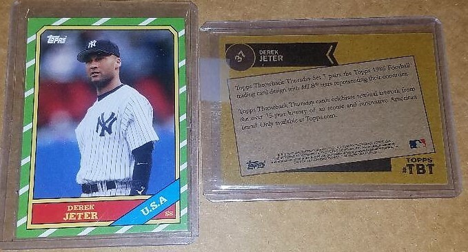 2017 Topps TBT #37 Derek Jeter Icon Honored Throwback Thursday 1986 week #7 /353