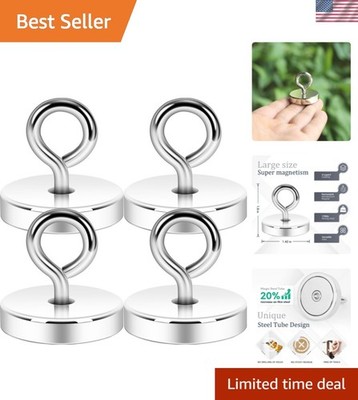Magnetic Eyeblot Hooks, 170lb Heavy Duty Extra Strong Large Magnet Hook with ...