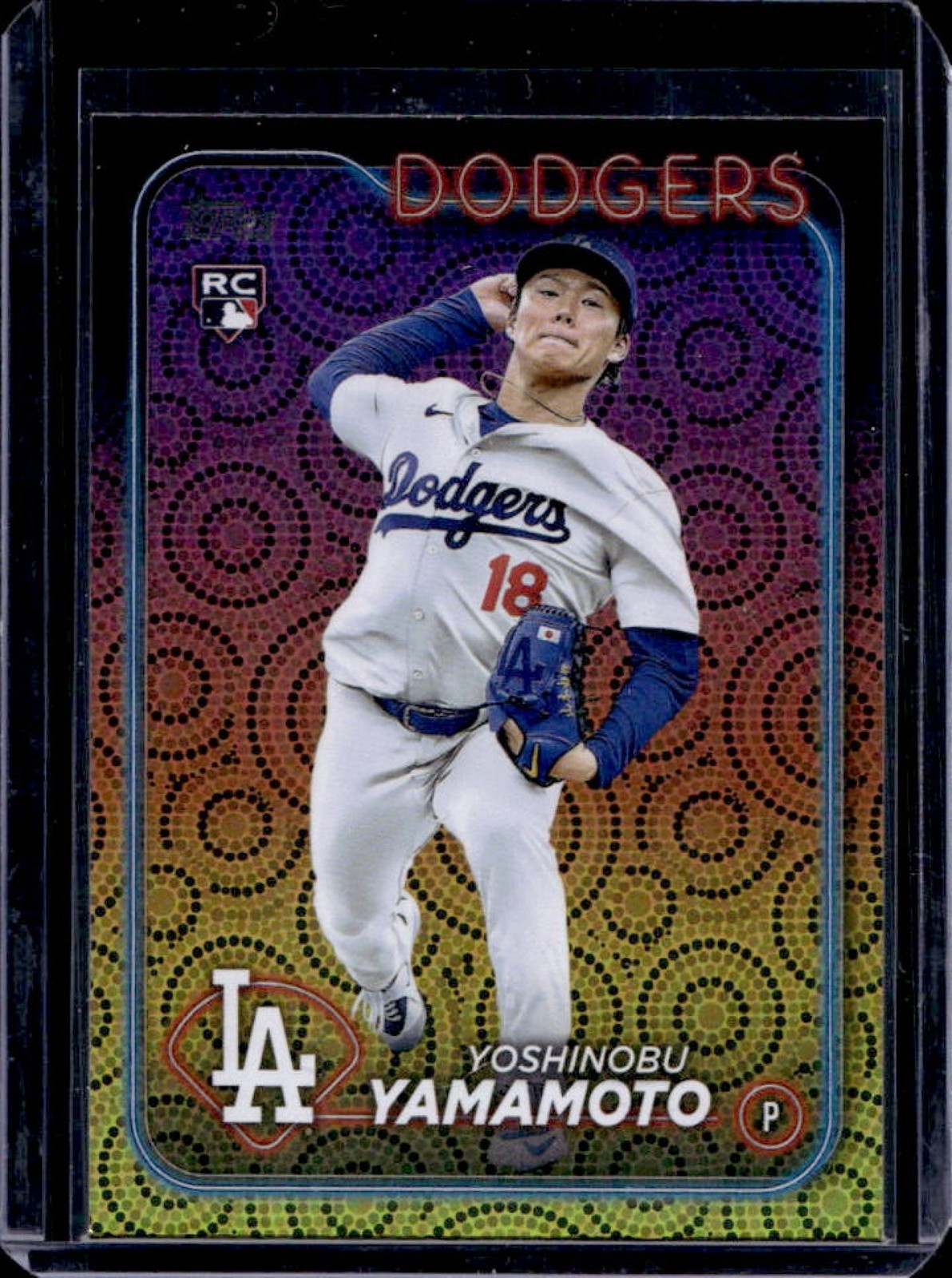 2024 Topps Yoshinobu Yamamoto RC Holiday (Series Two) #553 Dodgers