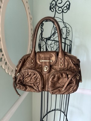 Botkier Bianca Leather Cognac Satchel Handbag Shoulder Boho Y2K Purse