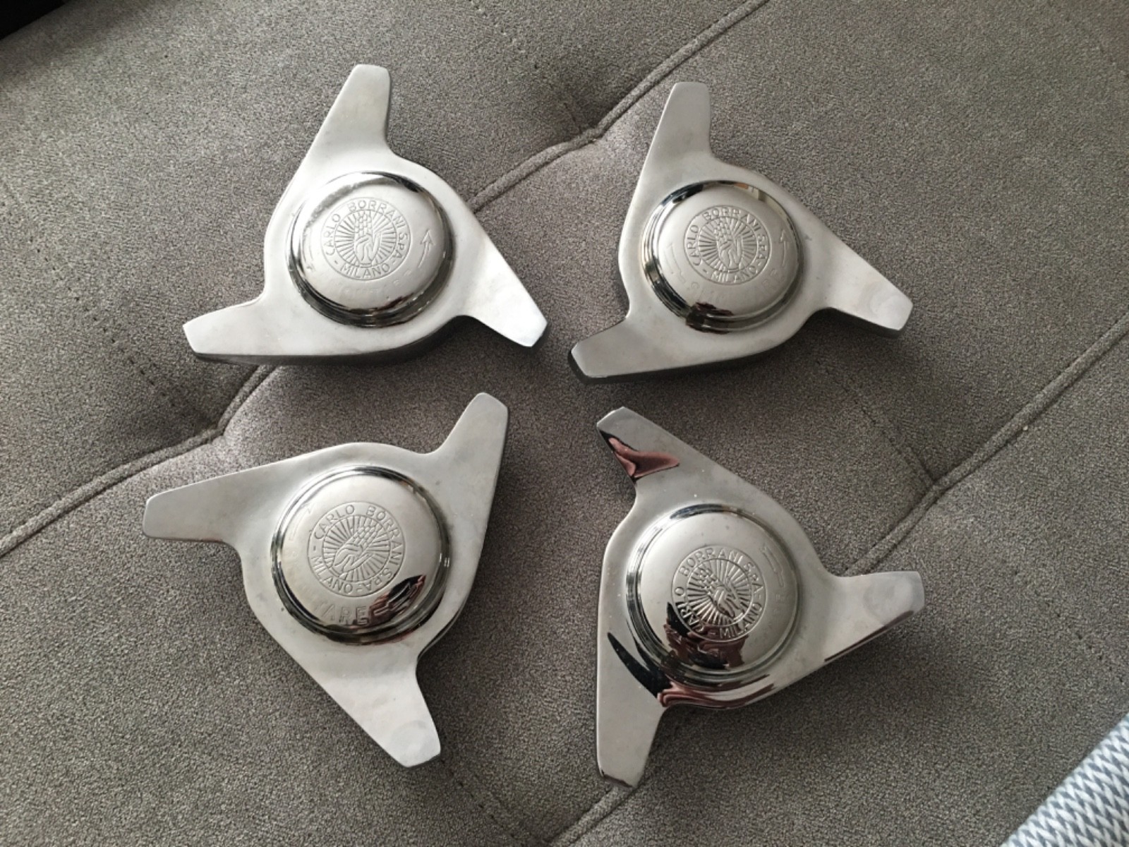 Borrani knock-off Nuts - Three Ear 42 mm Ferrari 250