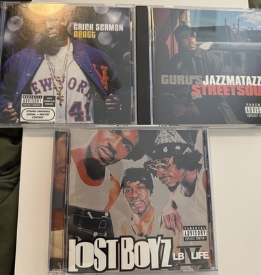 90s 2000 s Hip Hop CD Lot Guru Jazzmatazz Erick Sermon Lost Boyz East Coast Rap