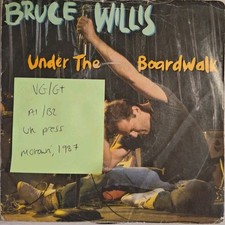 Bruce Willis Under The Boardwalk Vinyl Record 7" VG/G+ ZB 41349 1987