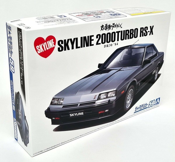 Aoshima 1/24 - Nissan DR30 Skyline 2000 Turbo RS-X Build Yourself Model Car Kit-image
