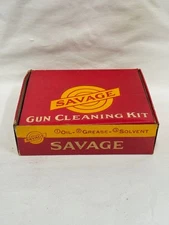 Savage Arms Gun Cleaning Kit Oil Tin RustVeto Gun Grease Solvent 3pk Vintage