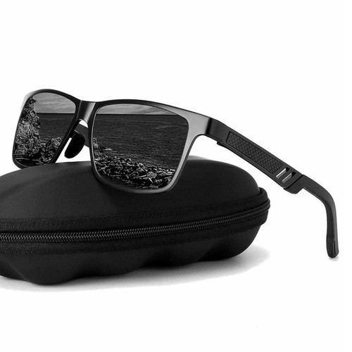 Aluminium Magnesium Polarisiert Sonnenbrille Herren Retro UV 400 Fahren Brille - Bild 15 von 23