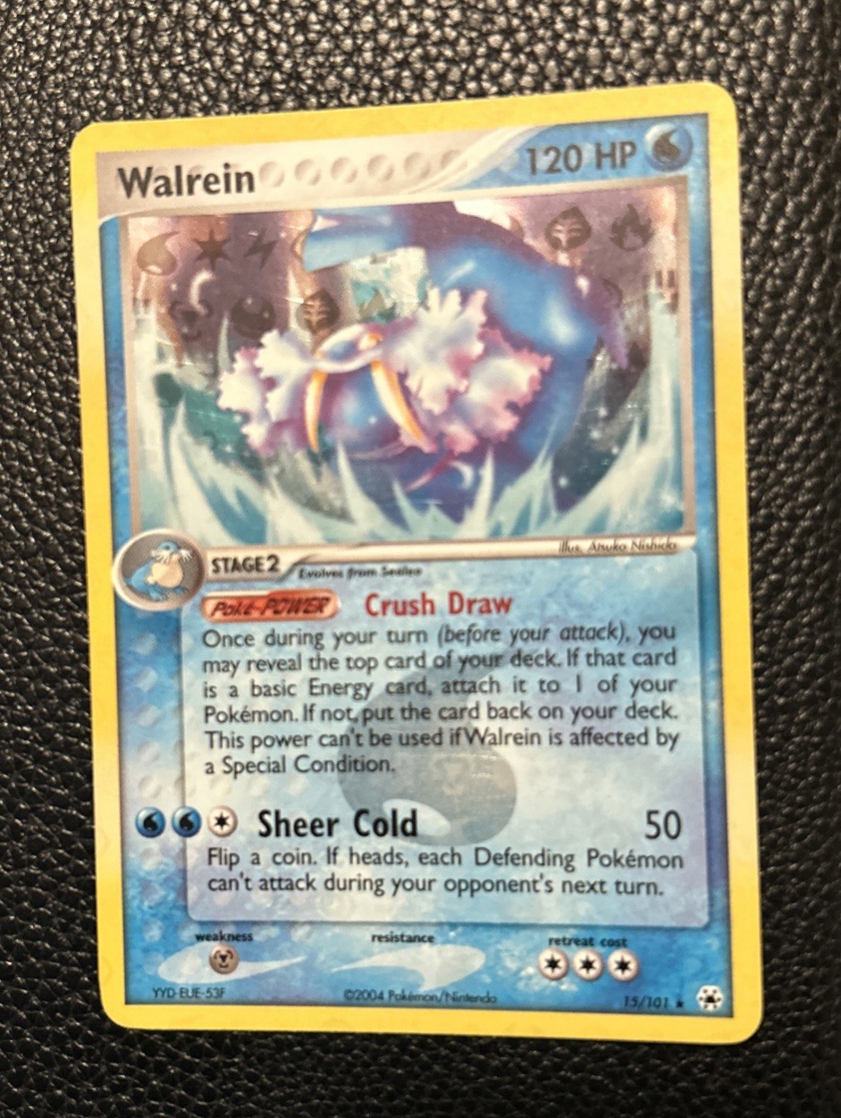 Pokémon TCG Walrein Reverse Holo Rare 15/101 Hidden Legends NM Near Mint