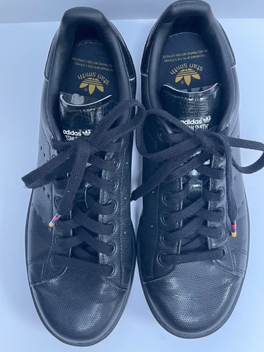 Zapatos de golf ADIDAS sin clavos Reino Unido 7 negros entrenadores Stan Smith impermeables UE 40 2/3 - Imagen 9 de 18