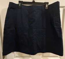 Lands' End Women's Blue Uniform Skirt Size 16 Regular New with Tags