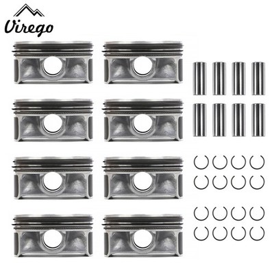 8PCS Piston & Rings Kit For Jaguar Land Rover AJ133 5.0 V8 Supercharged Engine
